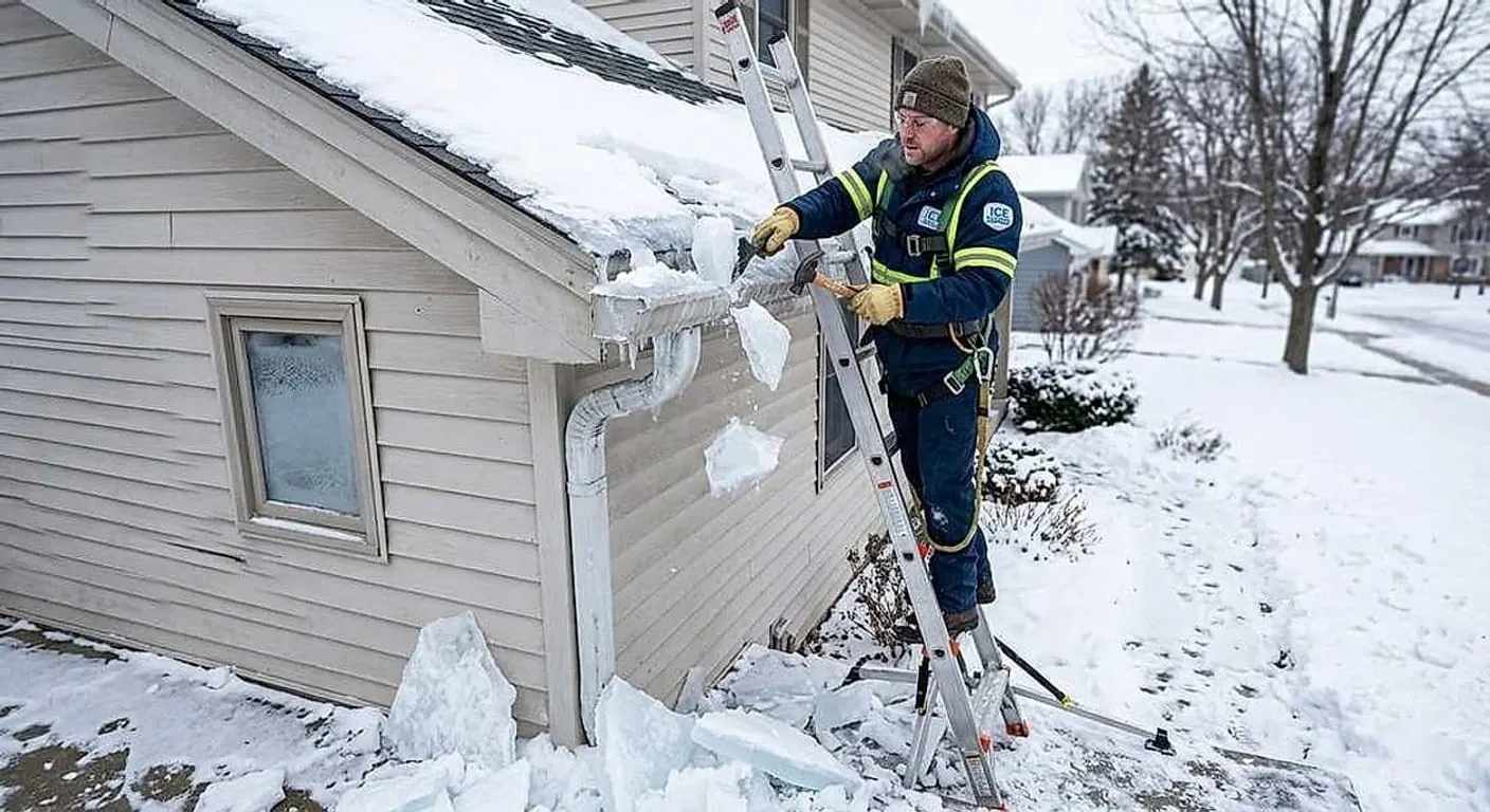 Gutter Ice Removal in Wausau, WI